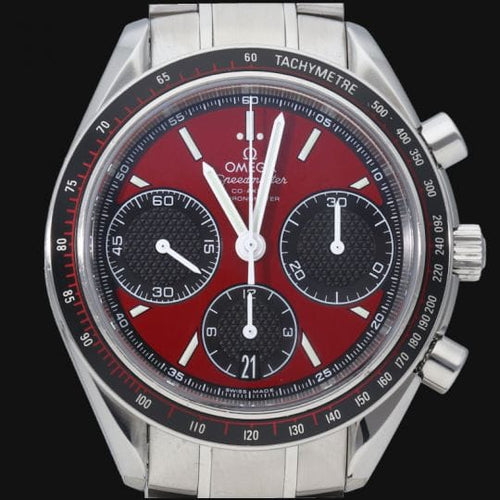 Montre Omega Speedmaster Racing - Montre chronographe Co-Axial 40 mm cadran rouge 58 Facettes MT41853
