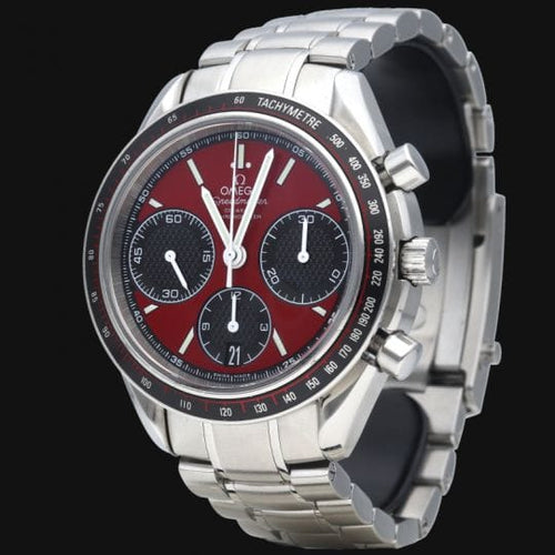 Montre Omega Speedmaster Racing - Montre chronographe Co-Axial 40 mm cadran rouge 58 Facettes MT41853