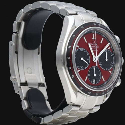 Montre Omega Speedmaster Racing - Montre chronographe Co-Axial 40 mm cadran rouge 58 Facettes MT41853