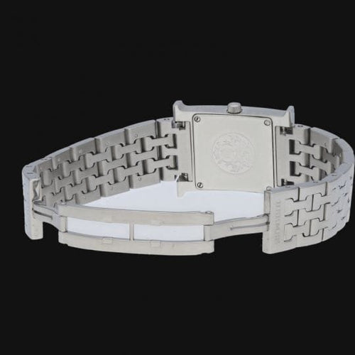 Montre Hermès Heure H - Montre femme en acier, cadran noir 58 Facettes MT42166