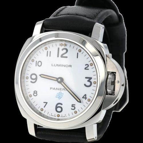 Montre Panerai Luminor Base Logo - Montre homme 44 mm en acier 58 Facettes MT41983