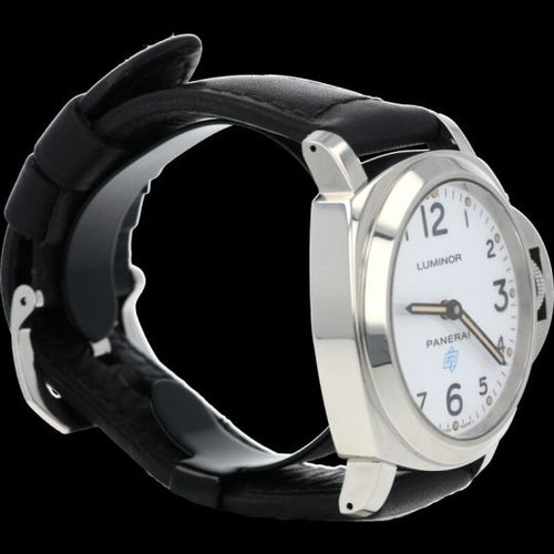 Montre Panerai Luminor Base Logo - Montre homme 44 mm en acier 58 Facettes MT41983