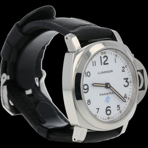 Montre Panerai Luminor Base Logo - Montre homme 44 mm en acier 58 Facettes MT41983