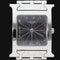 Montre Hermès Heure H - Montre en acier, cadran noir quartz 58 Facettes MT42230