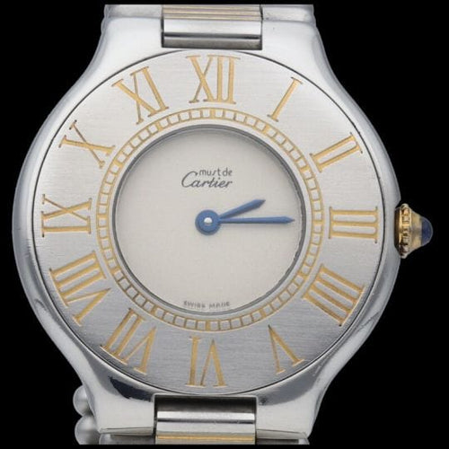 Montre Cartier Must 21 - Montre femme en or jaune et acier 58 Facettes MT42257