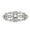 Broche Broche Art déco en or blanc, perle et diamants 58 Facettes 250301