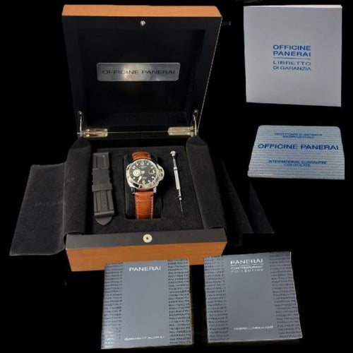 Montre Panerai Luminor GMT Regatta - Montre homme automatique en acier 44 mm 58 Facettes MT41949