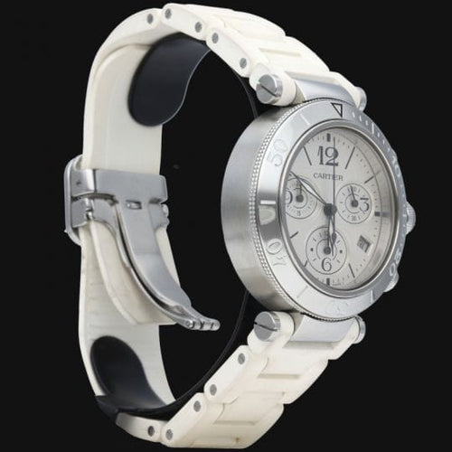 Montre Cartier Pasha Seatimer - Montre femme en acier 37 mm 58 Facettes MT41496