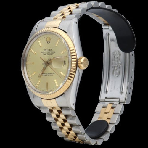 Montre Rolex Datejust 36 - Montre automatique en or jaune et acier 58 Facettes MT42287