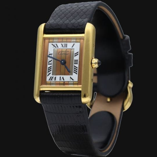 Montre Cartier Tank - Montre vermeil à quartz 58 Facettes MT42212
