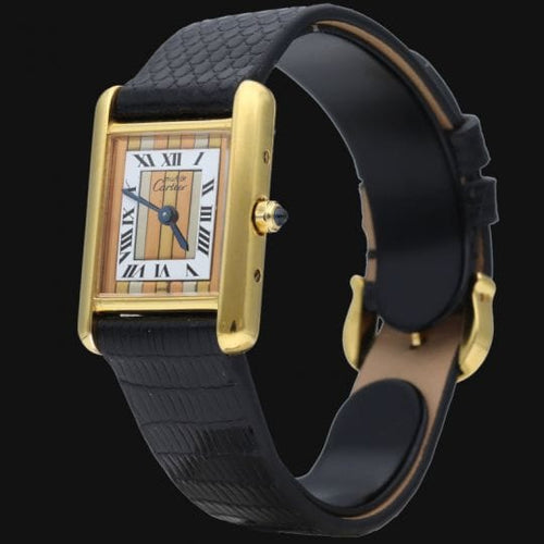 Montre Cartier Tank - Montre vermeil à quartz 58 Facettes MT42212