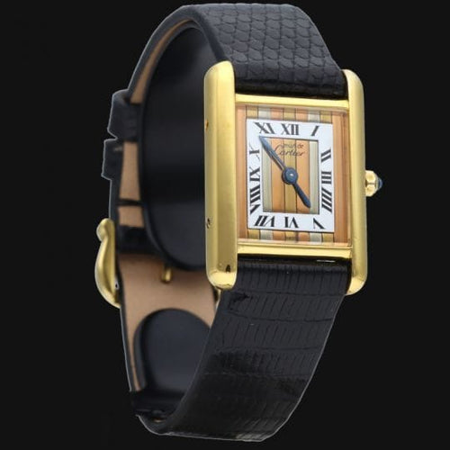 Montre Cartier Tank - Montre vermeil à quartz 58 Facettes MT42212