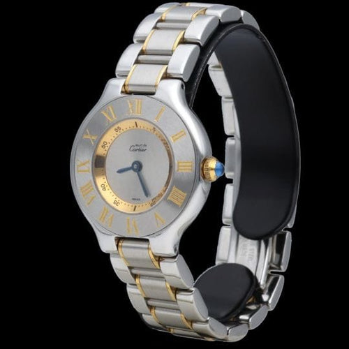 Montre Cartier Must 21 - Montre femme en or jaune et acier 58 Facettes MT42260