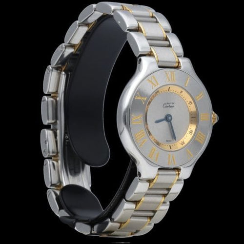Montre Cartier Must 21 - Montre femme en or jaune et acier 58 Facettes MT42260