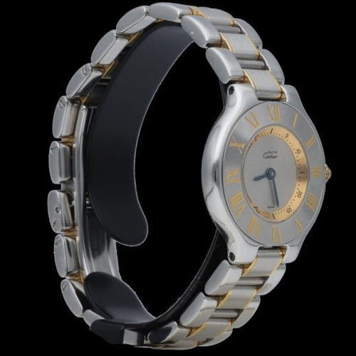 Montre Cartier Must 21 - Montre femme en or jaune et acier 58 Facettes MT42260
