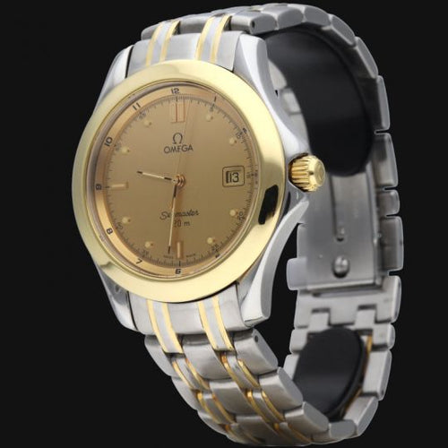 Montre Omega Seamaster 120M - Montre quartz 36 mm en or jaune et acier 58 Facettes MT41906