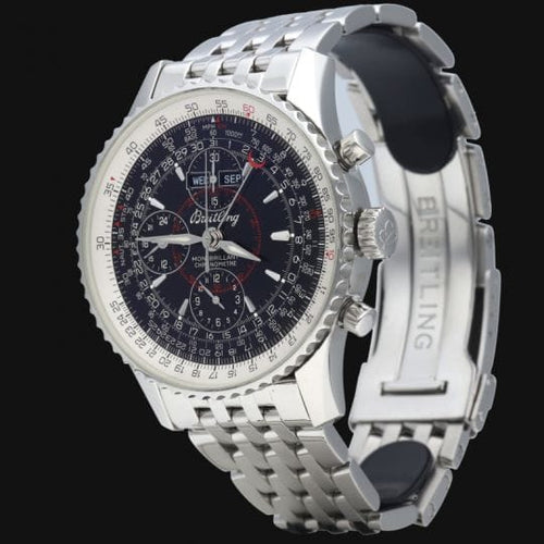 Montre Breitling Navitimer Montbrillant Datora - Montre automatique homme 43 mm acier 58 Facettes MT41026