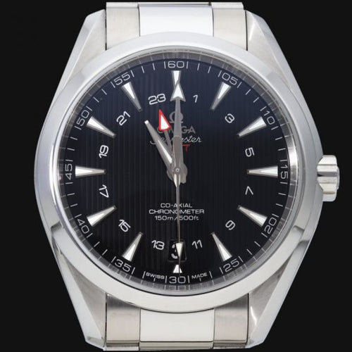 Montre Omega Seamaster Aqua Terra GMT - Montre automatique homme 43 mm acier 58 Facettes MT41774