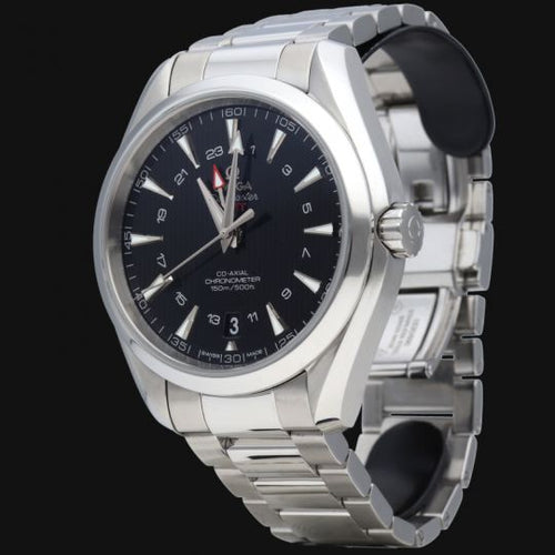 Montre Omega Seamaster Aqua Terra GMT - Montre automatique homme 43 mm acier 58 Facettes MT41774