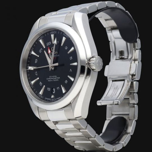 Montre Omega Seamaster Aqua Terra GMT - Montre automatique homme 43 mm acier 58 Facettes MT41774