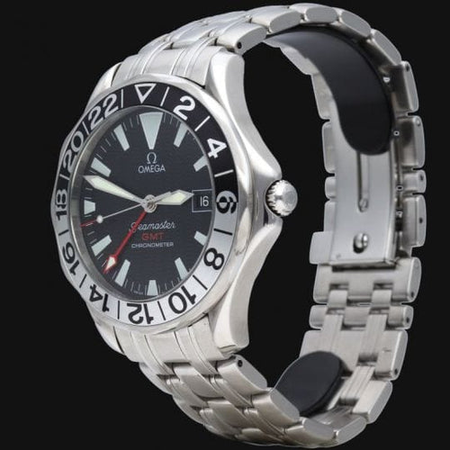Montre Omega Seamaster Diver 300M GMT - Montre homme en acier 58 Facettes MT40531