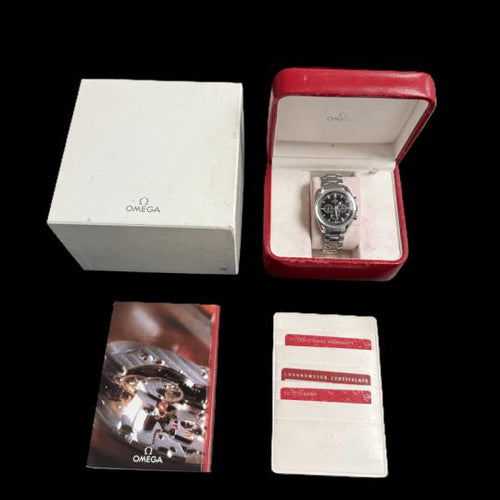 Montre Omega Speedmaster Broad Arrow - Montre chronographe automatique acier 42 mm 58 Facettes MT41843