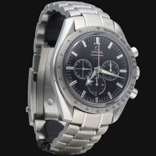 Montre Omega Speedmaster Broad Arrow - Montre chronographe automatique acier 42 mm 58 Facettes MT41843