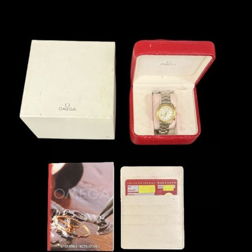 Montre Omega Speedmaster - Montre chronographe Day-Date en or jaune et acier 58 Facettes MT41891
