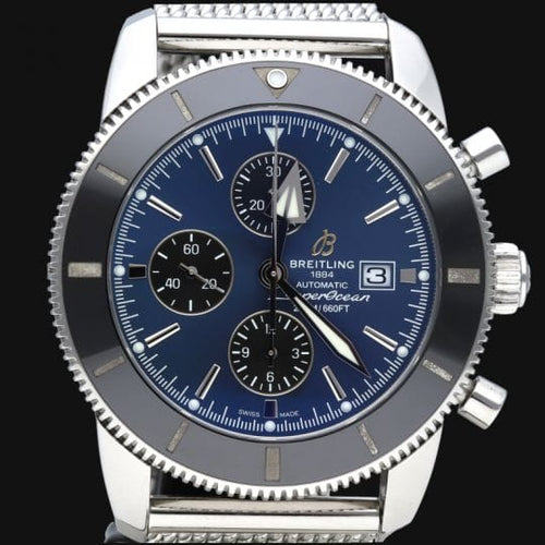 Montre Breitling Superocean Heritage II - Montre chronographe automatique homme en acier 58 Facettes MT42010