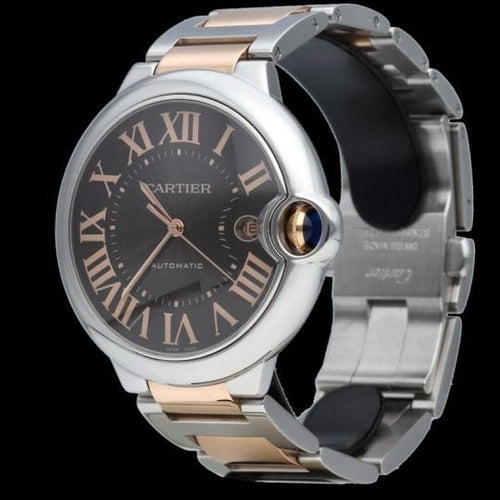 Montre Cartier Ballon Bleu - Montre femme en or rose et acier 42 mm 58 Facettes MT42460