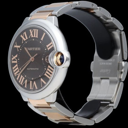 Montre Cartier Ballon Bleu - Montre femme en or rose et acier 42 mm 58 Facettes MT42460