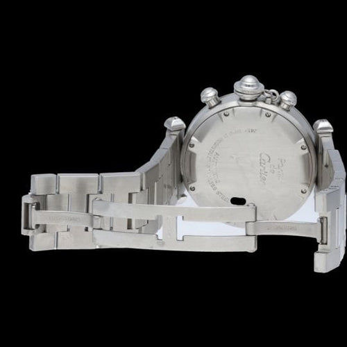 Montre Bulgari Pasha - Montre chronographe automatique homme en acier 58 Facettes MT41487