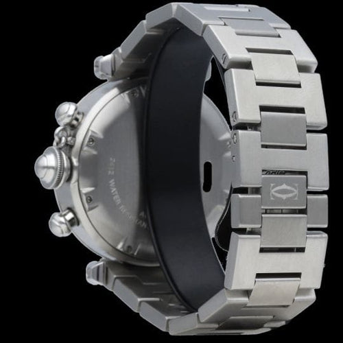 Montre Bulgari Pasha - Montre chronographe automatique homme en acier 58 Facettes MT41487