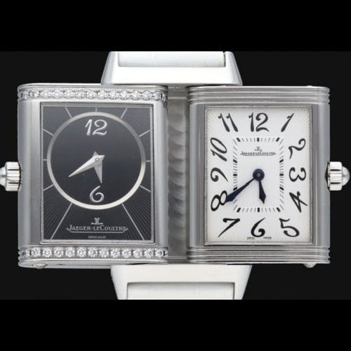 Montre Jaeger-LeCoultre Reverso Duetto - Montre femme en acier 58 Facettes MT42465