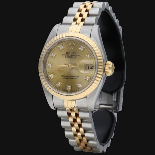Montre Rolex Datejust - Montre femme 26 mm acier et or jaune 58 Facettes MT42413
