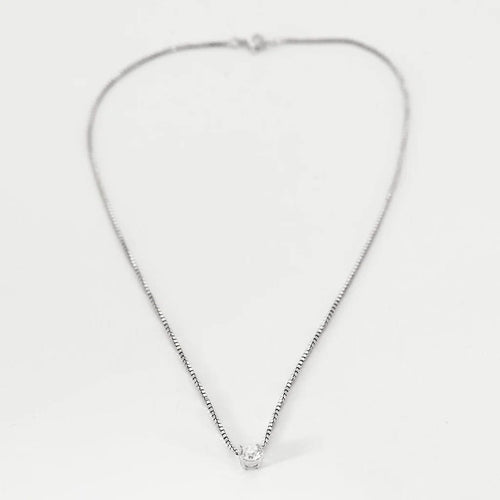 Collier Collier en or blanc et diamant 58 Facettes 240369-1