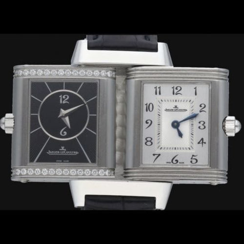 Montre Jaeger-LeCoultre Reverso Duetto - Montre femme en acier 58 Facettes MT42493