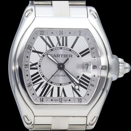 Montre Cartier Roadster GMT - Montre homme en acier 58 Facettes MT41699