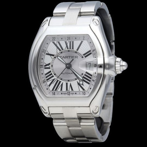 Montre Cartier Roadster GMT - Montre homme en acier 58 Facettes MT41699