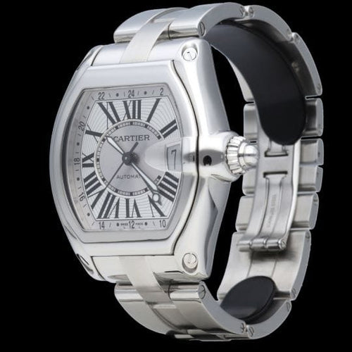 Montre Cartier Roadster GMT - Montre homme en acier 58 Facettes MT41699