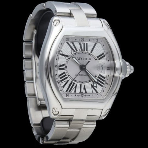Montre Cartier Roadster GMT - Montre homme en acier 58 Facettes MT41699