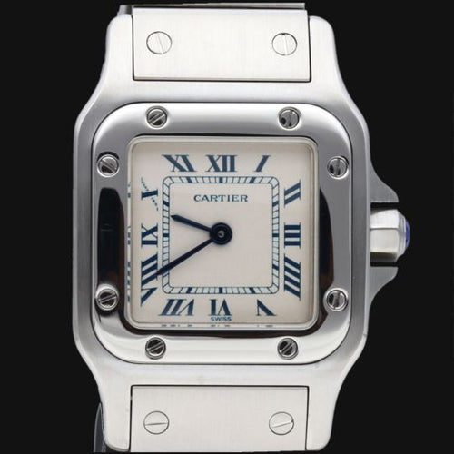 Montre Cartier Santos Galbée - Montre femme en acier quartz 58 Facettes MT42439