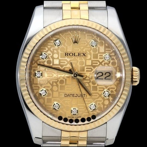 Montre Rolex Datejust - Montre 36 mm en or jaune et acier 58 Facettes MT42531