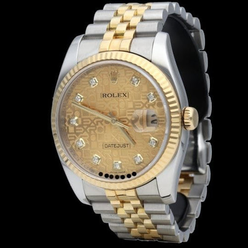 Montre Rolex Datejust - Montre 36 mm en or jaune et acier 58 Facettes MT42531