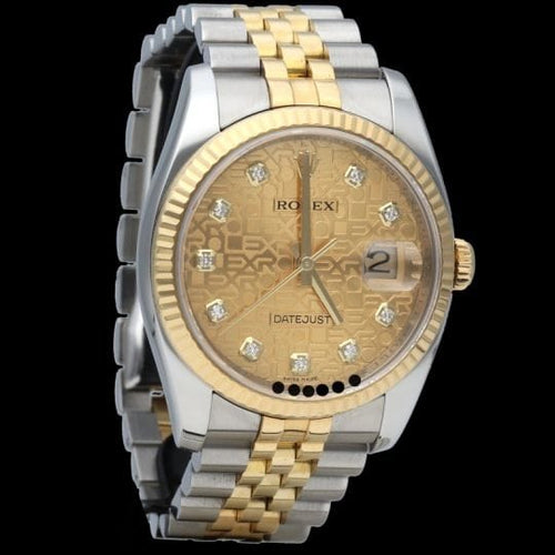 Montre Rolex Datejust - Montre 36 mm en or jaune et acier 58 Facettes MT42531
