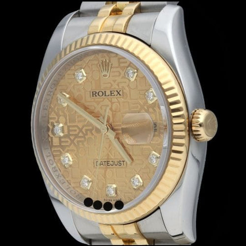 Montre Rolex Datejust - Montre 36 mm en or jaune et acier 58 Facettes MT42531