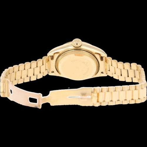 Montre Rolex Datejust - Montre Lady 26 mm en or jaune avec diamants 58 Facettes MT42418