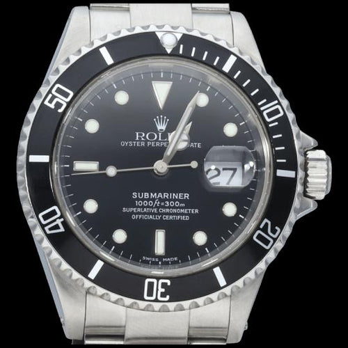 Montre Rolex Submariner Date - Montre automatique homme acier 40 mm 58 Facettes MT42537