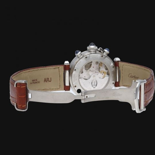 Montre Cartier Pasha - Montre chronographe automatique en acier 38 mm 58 Facettes MT42514