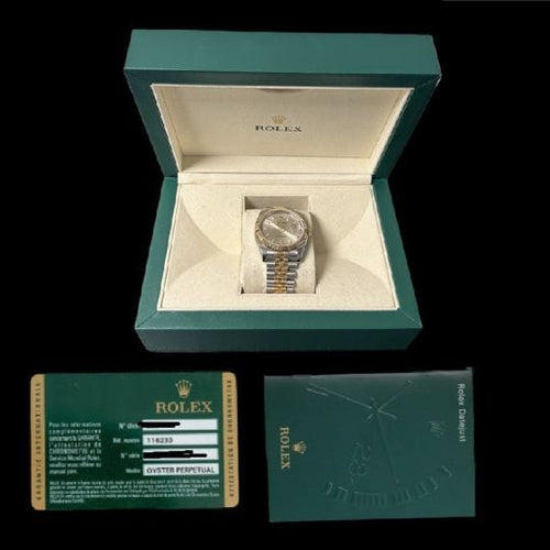 Montre Rolex Datejust - Montre 36 mm en or jaune et acier 58 Facettes MT42525